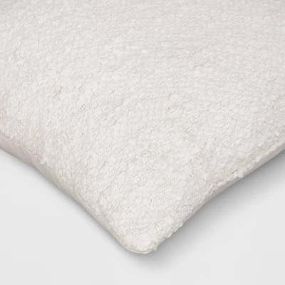 Woven Cotton Textured Square Throw Pillow - Threshold™ 3 Woven Cotton Textured Square Throw Pillow - Threshold™ - Image 3