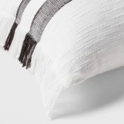 Lumbar Modern Woven Plaid Decorative Throw Pillow Black/Off-White - Threshold™ -Threshold Home Outlet Store GUEST 4e9cc29e 530f 48d5 995b 36907b68974d