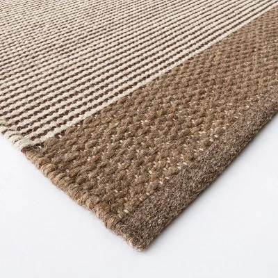 Hillside Hand Woven Wool/Cotton Area Rug Brown - Threshold™ Designed With Studio McGee 2 Hillside Hand Woven Wool/Cotton Area Rug Brown - Threshold™ Designed With Studio McGee - Image 2