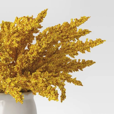 Goldenrod Artificial Plant Arrangement In Ceramic Pot - Threshold™ 2 Goldenrod Artificial Plant Arrangement In Ceramic Pot - Threshold™ - Image 2