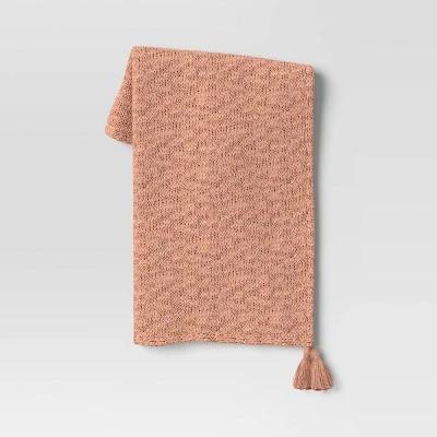 Textured Knit Throw Blanket With Tassels - Threshold™ 5 Textured Knit Throw Blanket With Tassels - Threshold™ - Image 5