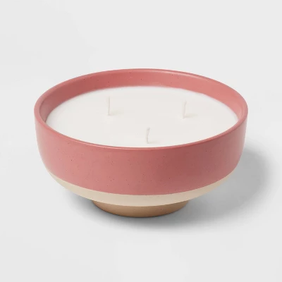 13oz Footed Textured Ceramic Dish With Dustcover Peony Rose Water & Freesia Pink - Threshold™ 2 13oz Footed Textured Ceramic Dish With Dustcover Peony Rose Water & Freesia Pink - Threshold™ - Image 2