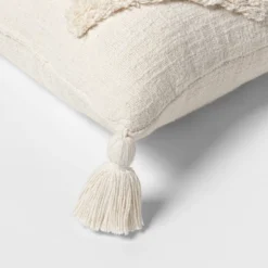 Oblong Tufted Diamond Tassel Decorative Throw Pillow Natural - Threshold™ -Threshold Home Outlet Store GUEST 5187fb9d 3b02 4799 94fc 4ae5ac0a728c