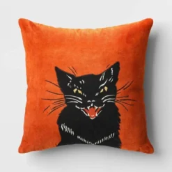 Fierce Cat Applique Cotton Velvet Square Halloween Throw Pillow - Threshold™ 8 Fierce Cat Applique Cotton Velvet Square Halloween Throw Pillow - Threshold™ -Threshold Home Outlet Store GUEST 5426fcb6 46c0 47d1 b6fc b5526f44bb40