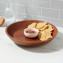 2pc Ceramic Signature Chip And Dip Serving Bowl - Threshold™
