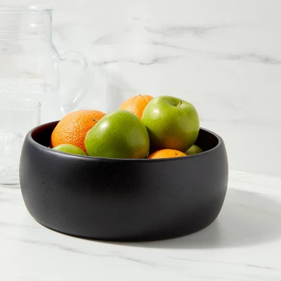 54oz Acacia Modern Serving Bowl Black - Threshold™ 1 54oz Acacia Modern Serving Bowl Black - Threshold™