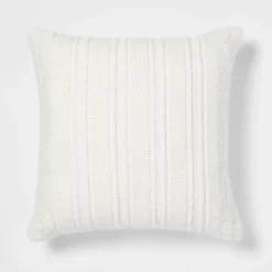Oversized Textural Woven Throw Pillow Cream - Threshold™ -Threshold Home Outlet Store GUEST 576d2931 2f98 4603 97e9 14cb8d27855b