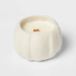 12oz Brushed Abstract Pumpkin Ceramic With Woodwick And Dustcover Pumpkin Woods Candle - Threshold™ 6 12oz Brushed Abstract Pumpkin Ceramic With Woodwick And Dustcover Pumpkin Woods Candle - Threshold™ -Threshold Home Outlet Store GUEST 5b059e28 6e08 45a7 a86f dbf22968050c