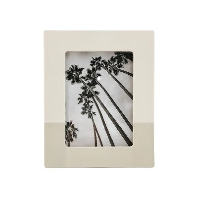 Stoneware Single Image Frame With Hand Painted Finish Cream - Threshold™ 5 Stoneware Single Image Frame With Hand Painted Finish Cream - Threshold™ - Image 5