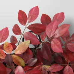 Extra Large Leaf Wreath Red - Threshold™ -Threshold Home Outlet Store GUEST 5e6b4849 8d34 4657 a87e 78ecf0f9cf4c
