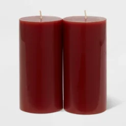 2pk Pillars Warm Cider & Cinnamon Red - Threshold™ 5 2pk Pillars Warm Cider & Cinnamon Red - Threshold™ -Threshold Home Outlet Store GUEST 5fecdd6e 5da9 48e9 866c c72973a56b09