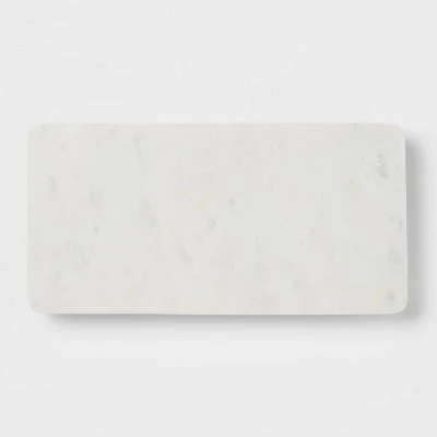 12" X 6" Marble Serving Stand White - Threshold™ 2 12" X 6" Marble Serving Stand White - Threshold™ - Image 2