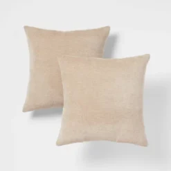 2pk Chenille Square Throw Pillows - Threshold™ -Threshold Home Outlet Store GUEST 64171842 af43 4a38 8959 787cd8bf87c2