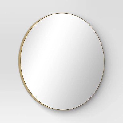 28" Round Infinity Circle Mirror Brass - Threshold™ 2 28" Round Infinity Circle Mirror Brass - Threshold™ - Image 2
