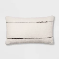 Embroidered Thin Line Lumbar Throw Pillow - Threshold™ -Threshold Home Outlet Store GUEST 65d64074 7499 45ac befe a34c208bf04d