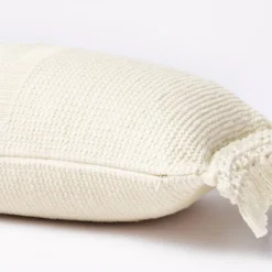 Textural Woven Throw Pillow With Trims Cream - Threshold™ Designed With Studio McGee -Threshold Home Outlet Store GUEST 65e1c89c 5809 4906 8b80 889ff723118d