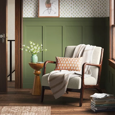 Cozy Feathery Knit Border Striped Throw Blanket - Threshold™ 1 Cozy Feathery Knit Border Striped Throw Blanket - Threshold™