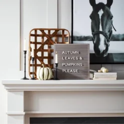 14"x 14" Wood Letterboard Gray - Threshold™ 6 14"x 14" Wood Letterboard Gray - Threshold™ -Threshold Home Outlet Store GUEST 699d8510 7f89 4295 a079 334b0e290c4f