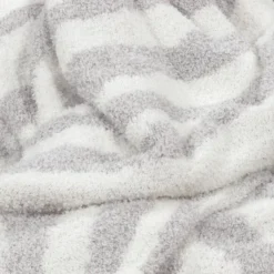 Cozy Feathery Knit Zebra Throw Blanket Gray - Threshold™ -Threshold Home Outlet Store GUEST 6b16d9b3 e000 4c98 8e39 1777b4f9ed26
