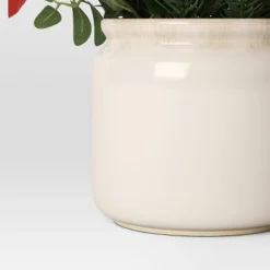 Artificial Plant Large Mixed Greenery And Poinsettia Arrangement - Threshold™ -Threshold Home Outlet Store GUEST 6db2cd19 3002 40c6 9e0a bd2c98f0c9f3