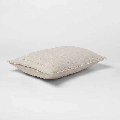 Herringbone Flannel Sham Beige - Threshold 2 Herringbone Flannel Sham Beige - Threshold - Image 2