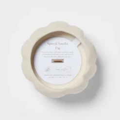 12oz Brushed Abstract Pumpkin Ceramic With Woodwick And Dustcover Spice Vanilla Fig Candle - Threshold™ -Threshold Home Outlet Store GUEST 6fe568e2 a91e 43b0 9c98 826c4c697e87
