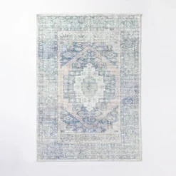 Brighton Distressed Vintage Persian Rug Light Blue - Threshold™ Designed With Studio McGee -Threshold Home Outlet Store GUEST 749f8c26 ca3a 4ac4 b6de f950c498d722