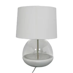 Glass Mixed Material Table Lamp Gray (Includes LED Light Bulb) - Threshold™ -Threshold Home Outlet Store GUEST 74ca1d19 93da 426a b264 1c6b80491901