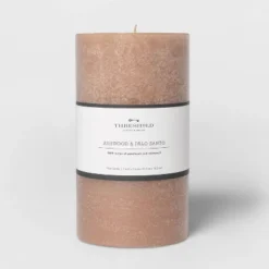 Pillar Ashwood And Palo Santo Candle Tan - Threshold™ 9 Pillar Ashwood And Palo Santo Candle Tan - Threshold™ -Threshold Home Outlet Store GUEST 77a614eb 93e9 4e55 bd45 8bfb31a13d5a