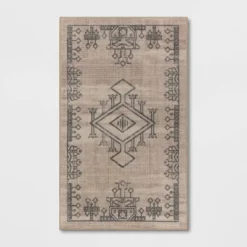Hancock Distressed Center Motif Rug Beige - Threshold™ -Threshold Home Outlet Store GUEST 7abb6d49 1fa2 45cb 8bc2 da63c76cb8c5