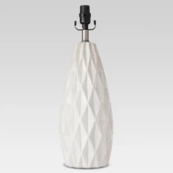 Faceted Ceramic Large Lamp Base White - Threshold™ -Threshold Home Outlet Store GUEST 7b2627e8 f8a0 414b 98d0 40d1edd56162