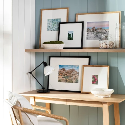 21.24" X 27.24" Matted To 11" X 14" Gallery Frame Natural Wood - Threshold™ Designed With Studio McGee 1 21.24" X 27.24" Matted To 11" X 14" Gallery Frame Natural Wood - Threshold™ Designed With Studio McGee