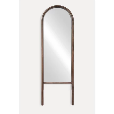 20" X 65" Wood Arched Floor Mirror Walnut - Threshold™ Designed With Studio McGee 3 20" X 65" Wood Arched Floor Mirror Walnut - Threshold™ Designed With Studio McGee - Image 3