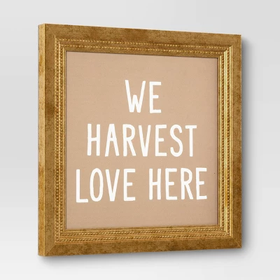 16" X 16" Harvest Love Framed Canvas Board - Threshold™ 2 16" X 16" Harvest Love Framed Canvas Board - Threshold™ - Image 2