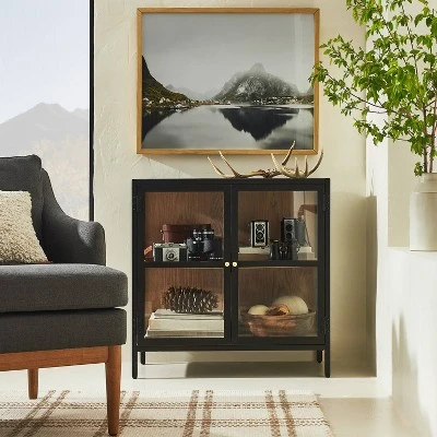 30" X 24" Mirror Lake Framed Under Glass - Threshold™ Designed With Studio McGee 1 30" X 24" Mirror Lake Framed Under Glass - Threshold™ Designed With Studio McGee