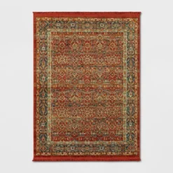 Damask Woven Persian With Fringe Rug - Threshold™ -Threshold Home Outlet Store GUEST 8003e9ae 9aa3 4a9a bdf6 4e8eb0b873b9