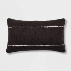 Embroidered Thin Line Lumbar Throw Pillow - Threshold™ -Threshold Home Outlet Store GUEST 83519d45 3b50 42e9 acdb 2aa37482f1a7