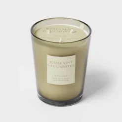 Colored Vase Glass With Dustcover Watermint And Eucalyptus Candle Green - Threshold™ 12 Colored Vase Glass With Dustcover Watermint And Eucalyptus Candle Green - Threshold™ -Threshold Home Outlet Store GUEST 8583e514 219c 427d 837a db7f3589ab6c