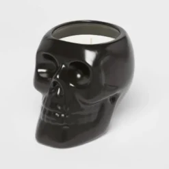 38oz XL Ceramic Skull Figural Candle Black - Threshold™ -Threshold Home Outlet Store GUEST 891c070d 21ec 4fd3 8795 3866774e5364