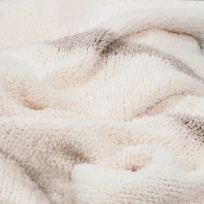 Cozy Feathery Knit Border Striped Throw Blanket - Threshold™ 4 Cozy Feathery Knit Border Striped Throw Blanket - Threshold™ - Image 4