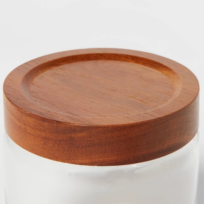Canister Acacia/Glass Medium - Threshold™ 2 Canister Acacia/Glass Medium - Threshold™ - Image 2