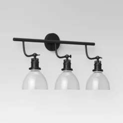 3-Light Industrial Glass Chandelier Matte Black - Threshold™ 6 3-Light Industrial Glass Chandelier Matte Black - Threshold™ -Threshold Home Outlet Store GUEST 8b477e9e 13f3 4457 9408 199e4130df5e