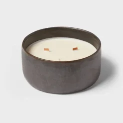 16oz Blackened Bowl Ceramic With Multi Woodwick And Dustcover Honeycrisp Apple Cider Candle Black - Threshold™ 6 16oz Blackened Bowl Ceramic With Multi Woodwick And Dustcover Honeycrisp Apple Cider Candle Black - Threshold™ -Threshold Home Outlet Store GUEST 8c5f5299 8129 4498 a24c 45129218696d
