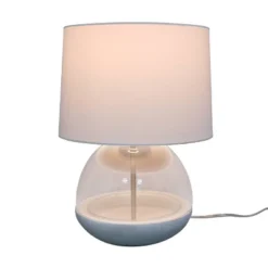 Glass Mixed Material Table Lamp Gray (Includes LED Light Bulb) - Threshold™ -Threshold Home Outlet Store GUEST 8f198274 db4b 4844 b487 1bd096136f6f
