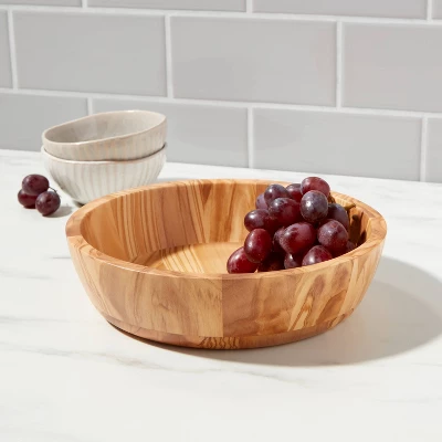32oz Olivewood Serving Bowl - Threshold™ 1 32oz Olivewood Serving Bowl - Threshold™