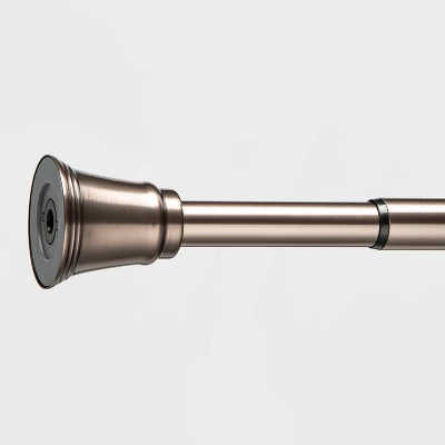 66"-120" Dual Mounted Indoor/Outdoor Tension Window Rod Light Gray - Threshold™ 1 66"-120" Dual Mounted Indoor/Outdoor Tension Window Rod Light Gray - Threshold™