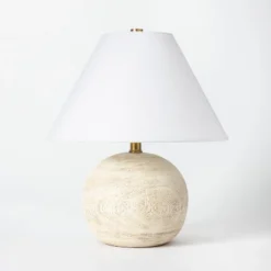 Medium Faux Wood Table Lamp Brown - Threshold™ Designed With Studio McGee -Threshold Home Outlet Store GUEST 9baad3f4 e6b5 4f77 97d9 b1e5d4d57d6a