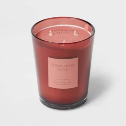 Colored Vase Glass With Dustcover Strawberry Musk Candle Red - Threshold™ 11 Colored Vase Glass With Dustcover Strawberry Musk Candle Red - Threshold™ -Threshold Home Outlet Store GUEST 9c78d64d 5c97 4266 8aaf 6f9285bcaee2