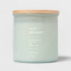 Glass Jar Aloe And Bergamot Candle Green - Threshold™ 11 Glass Jar Aloe And Bergamot Candle Green - Threshold™ -Threshold Home Outlet Store GUEST 9e0c4894 3c8b 4edb 8151 c9146810ec29