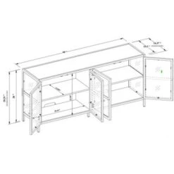 Crystal Cove Glass TV Stand For TVs Up To 59" - Threshold™ Designed With Studio McGee -Threshold Home Outlet Store GUEST a13f9ad9 19e7 45e4 939d 0ee33acc8103